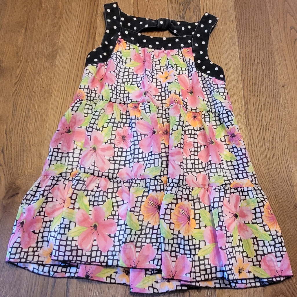 Pogo Club Little Girls Jessica Tiered Flowy Floral Top